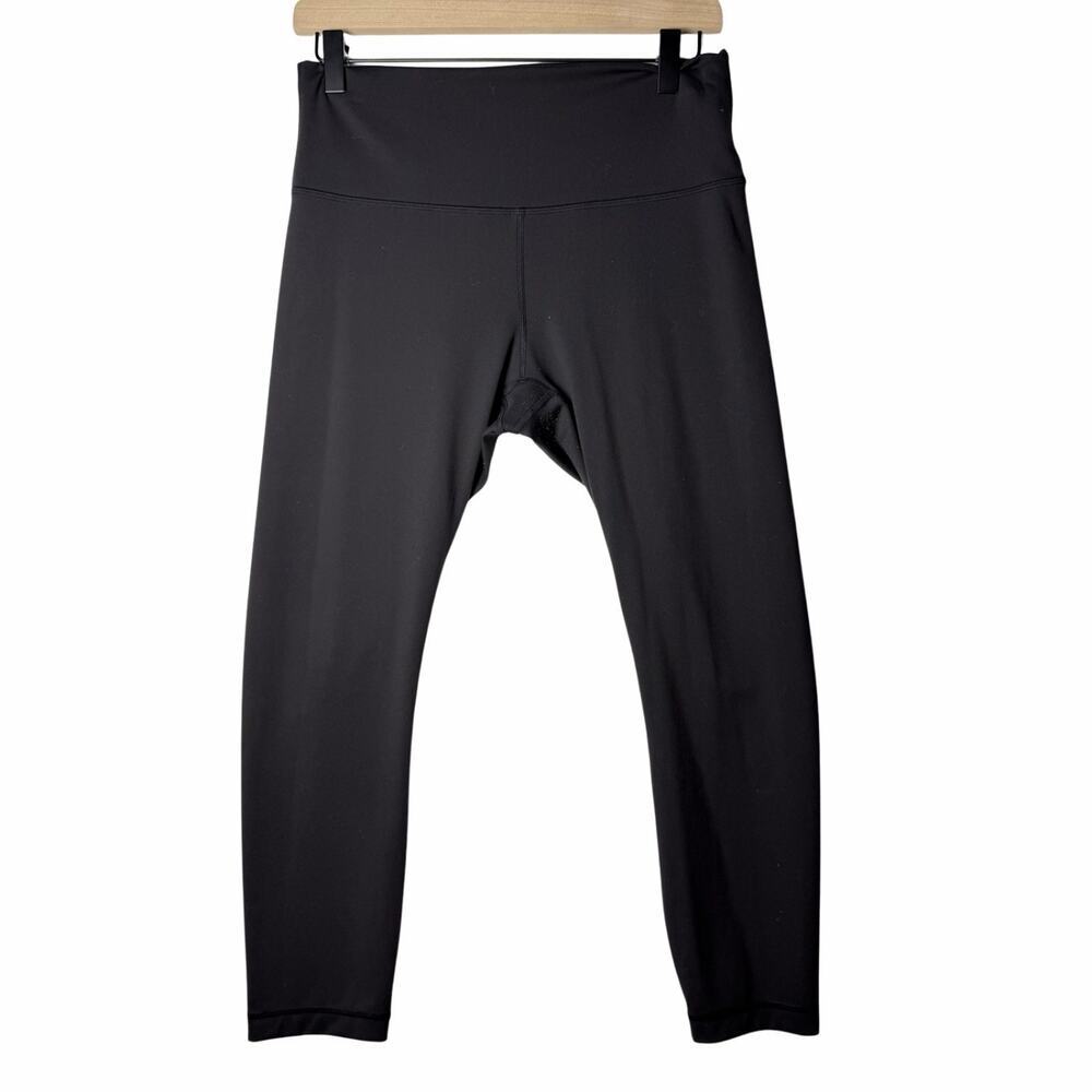 Lululemon Wunder Train Crop 23" High-Rise Leggings Black Women's size 10 Yoga